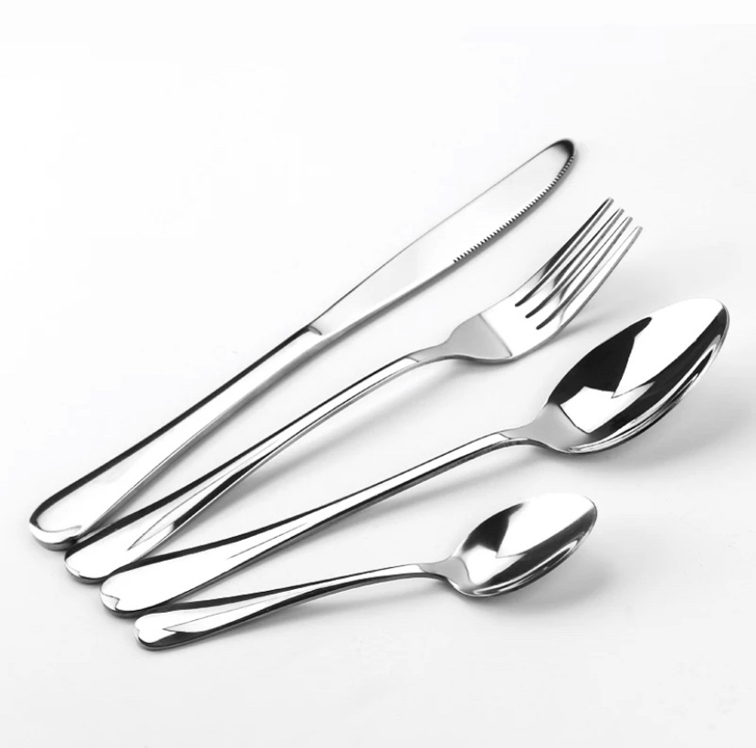stainless steel cutlery set box 24 piece stock Utensils DE cuisine luxury