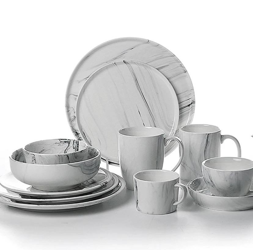 Dinnerware Sets, 12 PCS Home & Hotel Modern Round Dinnerware
