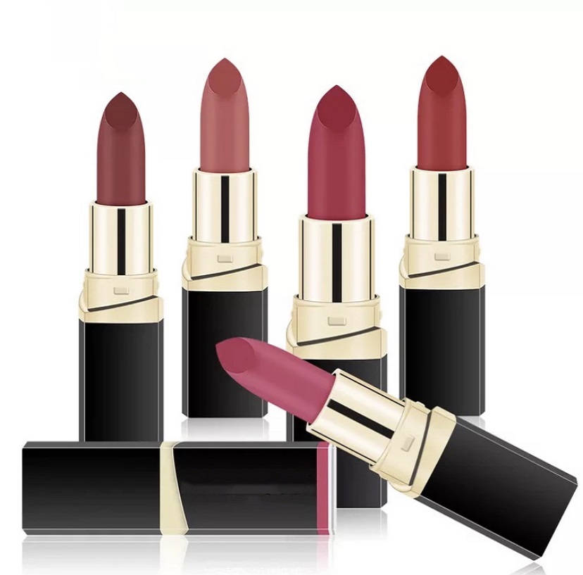 5 pcs  LipStick  Matte Waterproof Lip Long Lasting Natural Non-Stick Cup Lip Stick 